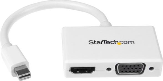 Picture of Adapter AV StarTech DisplayPort Mini - HDMI - D-Sub (VGA) biay (MDP2HDVGAW)
