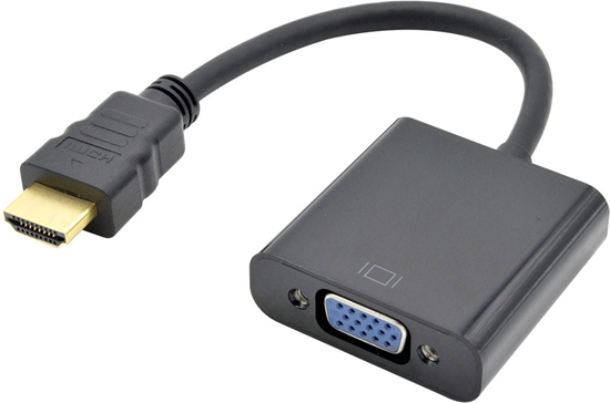Picture of Adapter AV TB Print HDMI - D-Sub (VGA) czarny (AKTBXVAHMVGAF15)