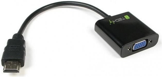 Picture of Adapter AV Techly HDMI - D-Sub (VGA) czarny (301658)