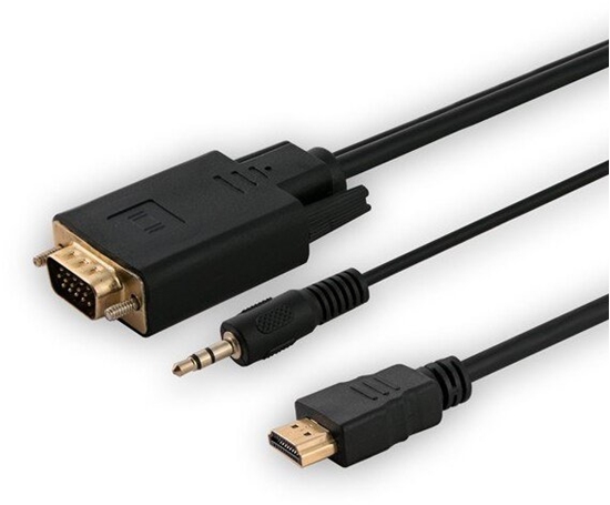 Picture of Adapter HDMI (M) -VGA (M)  + audio  CL-198