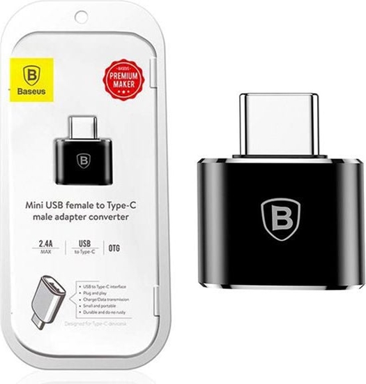 Picture of Adapter USB Baseus USB-C - USB Czarny  (27625-uniw)