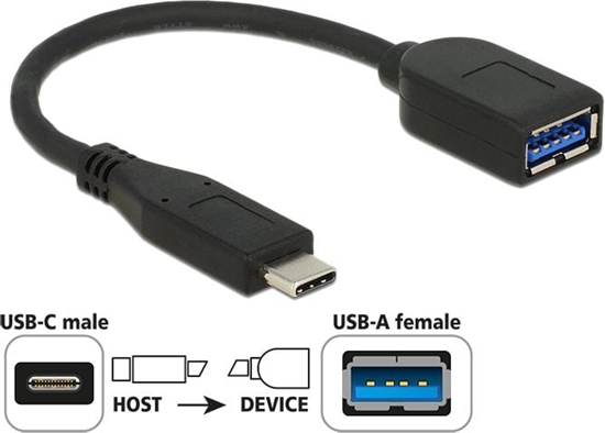 Picture of Adapter USB Digitus USB-C - USB Czarny  (65684)