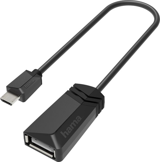 Изображение Adapter USB Hama microUSB - USB Czarny  (002003080000)