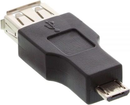 Attēls no Adapter USB InLine microUSB - USB Czarny  (31608)