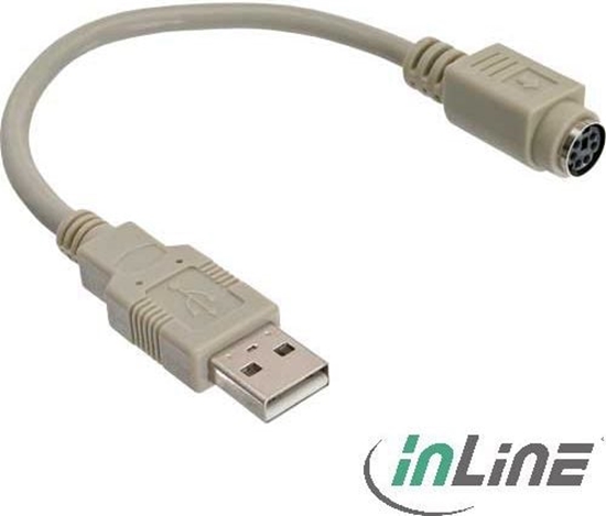 Picture of Adapter USB InLine USB - PS/2 Biay  (33102)