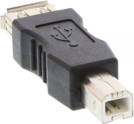 Изображение Adapter USB InLine USB - USB-B Czarny  (33442)