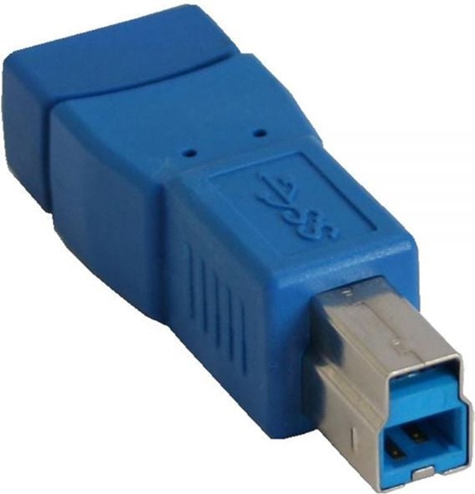 Изображение Adapter USB InLine USB - USB-B Niebieski  (35300D)