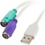 Изображение Adapter USB Lanberg USB - PS/2 x2 Biay  (AD-0025-W)