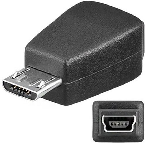 Picture of Adapter USB PremiumCord microUSB - miniUSB Czarny  (kur-11)
