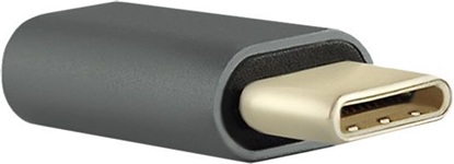 Attēls no Adapter USB Qoltec USB-C - microUSB Szary  (50478)