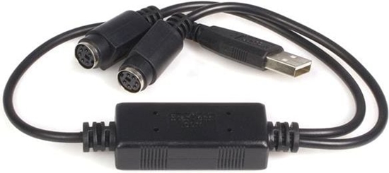 Изображение Adapter USB StarTech USB - PS/2 x2 Czarny  (USBPS2PC)