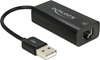Picture of Adapteris USB 2.0 > LAN 10/100Mb/s, melns, Delock