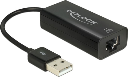 Picture of Adapteris USB 2.0 > LAN 10/100Mb/s, melns, Delock