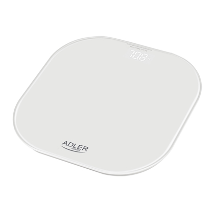 Изображение Waga azienkowa Adler Adler Bathroom Scale | AD 8188 | Maximum weight (capacity) 180 kg | Accuracy 100 g | White