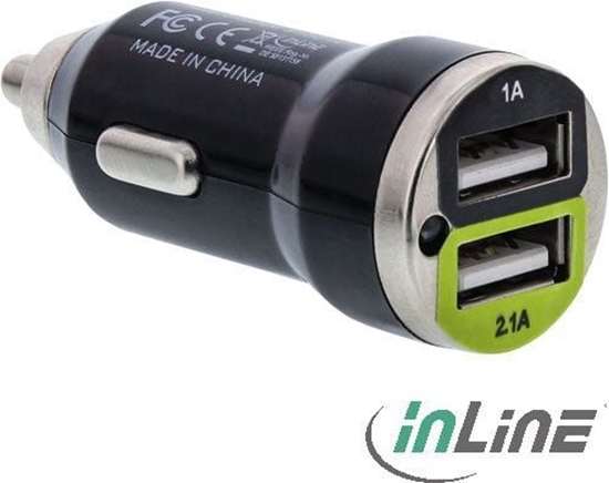Изображение adowarka InLine Dual 2x USB-A 2.1 A  (31502C)