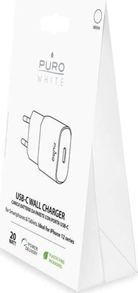 Picture of adowarka Puro Mini Fast Travel Charger 1x USB-C 3 A (PUR415WHT)