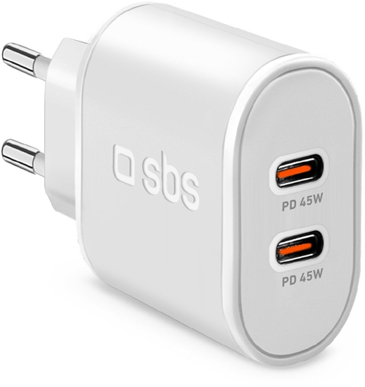 Изображение adowarka SBS Mobile adowarka 2x USB-C 45W 8018417405709 TETR2CPD45W