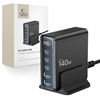 Изображение adowarka Tech-Protect TECH-PROTECT DC140W-GAN 5-PORT DESKTOP CHARGER PD140W/QC3.0 BLACK