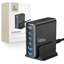 Picture of adowarka Tech-Protect TECH-PROTECT DC140W-GAN 5-PORT DESKTOP CHARGER PD140W/QC3.0 BLACK