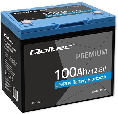 Изображение Akumulator LiFePO4 Litowo-Żelazowo-Fosforanowy | 12.8V | 100Ah | 1280Wh | Bluetooth | BMS 