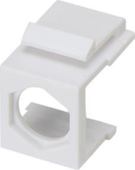 Picture of Alantec Adapter mocowania typu keystone pod zcze F, kolor biay ALANTEC - ALANTEC