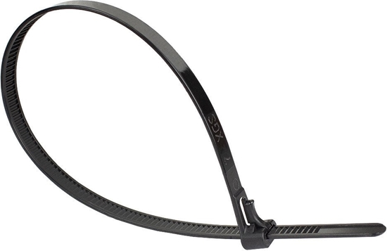 Picture of Alcasa KAB-R30S74 opaska kablowa Zwalniana opaska kablowa Nylon Czarny 100 szt.