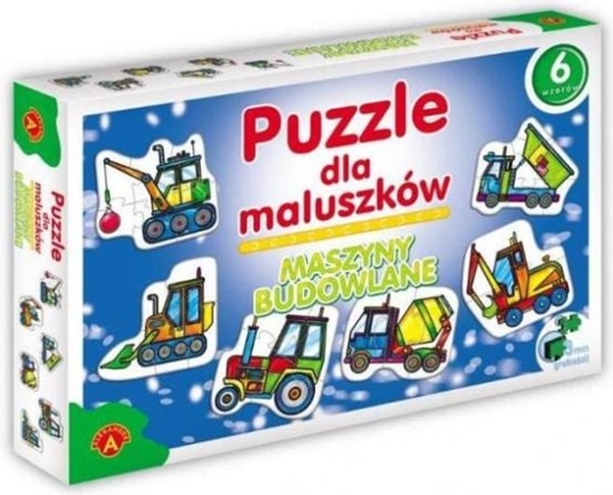 Picture of Alexander Puzzle dla maluszków - Maszyny Budowlane - 0541