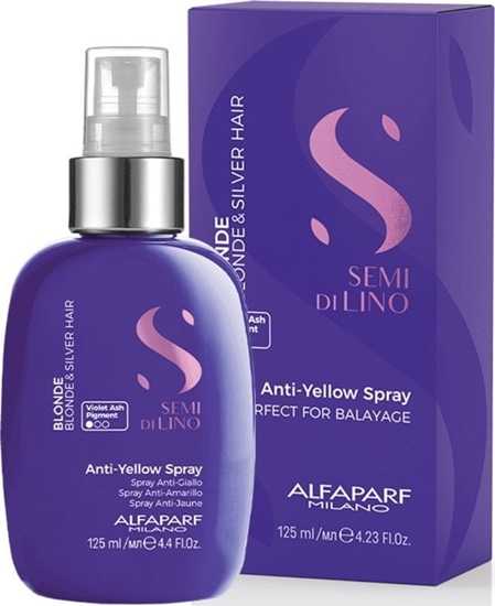 Picture of Alfaparf Alfaparf Semi Di Lino Anti-Yellow Spray do wosów blond i siwych 125ml