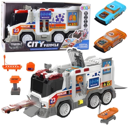 Изображение Ambulans Karetka Miejska Pojazd Medyczny Napd wiata Dwiki EDUKAMP