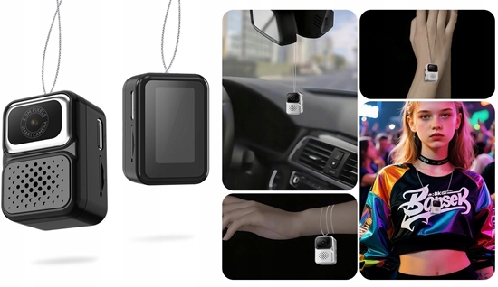 Picture of Aparat cyfrowy Xrec Mini Aparat Cyfrowy X3 2mp Video Lcd 0,96 Wisiorek breloczek zawieszka / X3 Czarny