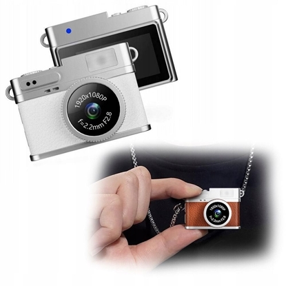 Изображение Aparat cyfrowy Xrec Mini Aparat Cyfrowy X4 2mp 1080p Lcd 0,96 Wisiorek Breloczek Zawieszka/ X4 Biay