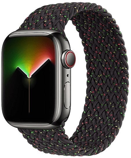 Изображение Apple Opaska WATCH BRAIDED STRAP SOLO MDU64ZM/A 40/41/42MM SIZE 7 BLACK UNITY ORYGINALNA PLOMBA