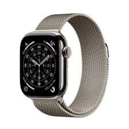 Изображение APPLE WATCH SERIES 11 GPS + CELLULAR 42MM NATURAL TITANIUM CASE WITH NATURAL MILANESE LOOP MF8
