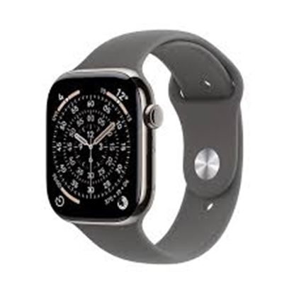 Изображение APPLE WATCH SERIES 11 GPS + CELLULAR 42MM NATURAL TITANIUM CASE WITH STONE GREY SPORT BAND M/L