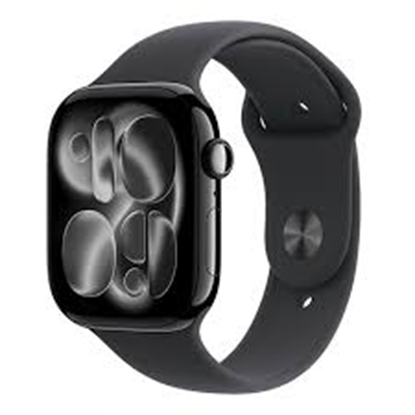 Изображение APPLE WATCH SERIES 11 GPS + CELLULAR 42MM SPACE GREY ALUMINIUN CASE WITH BLACK SPORT BAND M/L M