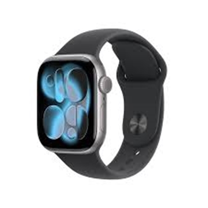 Изображение APPLE WATCH SERIES 11 GPS + CELLULAR 42MM SPACE GREY ALUMINIUN CASE WITH BLACK SPORT BAND S/M M