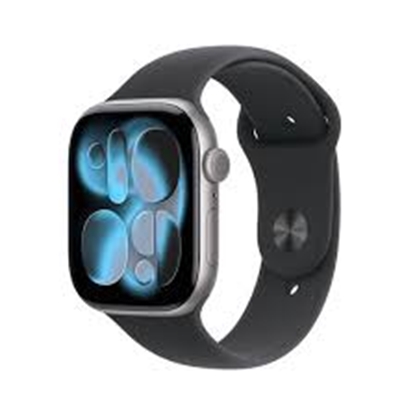 Изображение APPLE WATCH SERIES 11 GPS + CELLULAR 46MM SPACE GREY ALUMINIUN CASE WITH BLACK SPORT BAND M/L M