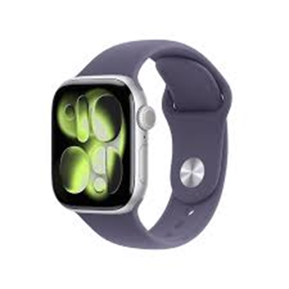 Изображение APPLE WATCH SERIES 11 GPS 42MM SILVER ALUMINIUN CASE WITH PURPLE FOG SPORT BAND M/L MEU74WF/A