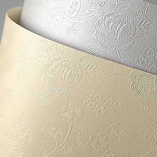 Picture of Argo Papier ozdobny Argo floral diamentowa biel 220g A4 20 ark