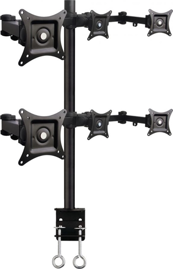 Picture of Art Uchwyt biurkowy na 6 monitorów 13" - 20" L-06 (RAMART L-06)