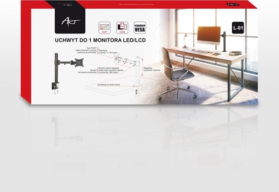 Picture of Art Uchwyt biurkowy na monitor 13" - 27" L-01 (RAMART L-01)