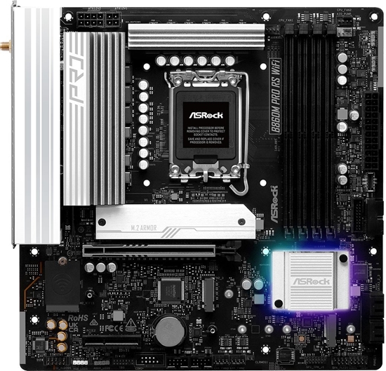 Picture of ASROCK B860M Pro RS WiFi LGA1851 MB