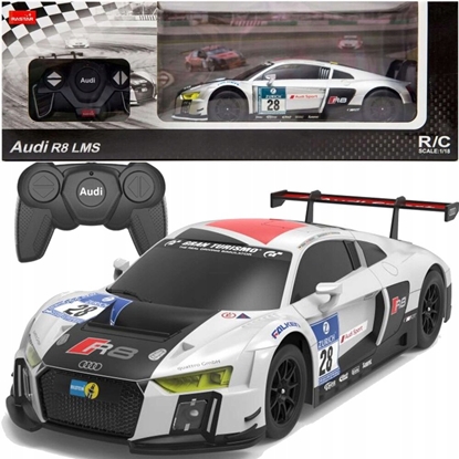 Изображение Auto R/C 1:24 Zdalnie Sterowane Sportowe AUDI R8 LMS Biae