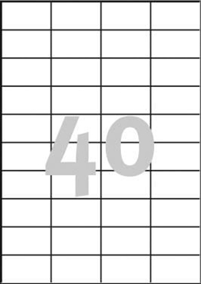 Изображение Avery Zweckform ETYK.ZF 3651 52,5X29,7 B.MAR./4000 ETYKIETA - 3651