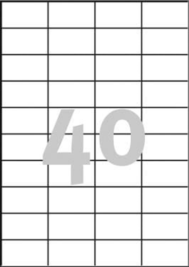 Изображение Avery Zweckform ETYK.ZF 3651 52,5X29,7 B.MAR./4000 ETYKIETA - 3651