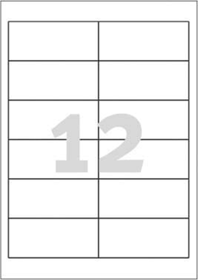 Изображение Avery Zweckform ETYK.ZF 3659 97X42,3 MARG./1200/ ETYKIETA - 3659