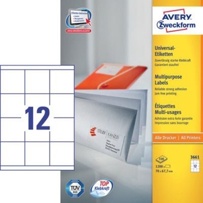 Изображение Avery Zweckform ETYK.ZF 3661 70X67,7MM 100 ARK. ETYKIETA - 3661