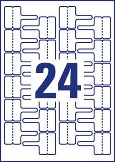 Изображение Avery Zweckform ETYK.ZF 7950 60X40 24/A4 DO OZNAC KABLI ETYKIETA - L7950-20