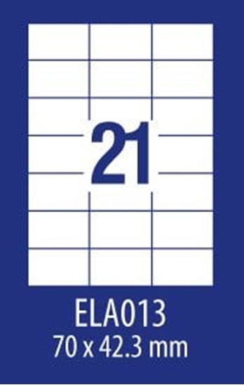 Изображение Avery Zweckform ETYK.ZF ECONOMY 70X42,3MM 013 100ARK ETYKIETA E100 ELA013 - ELA013