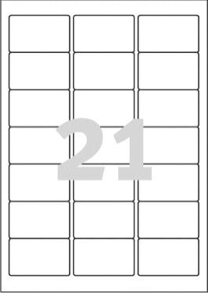 Изображение Avery Zweckform ETYK.ZF J8560 63,5X38,1 25 ARK./525/ ETYKIETA - J8560-25